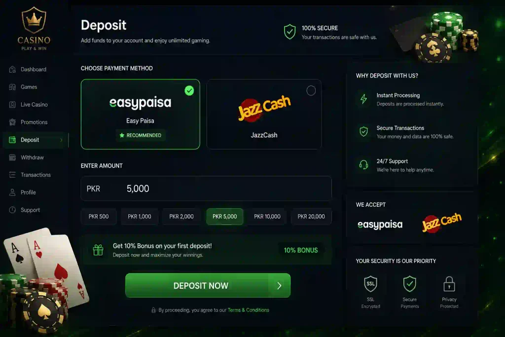 999sx game deposit section 