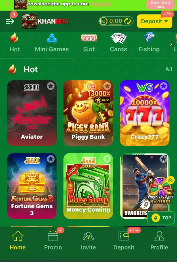 khan804 game home section screenshot